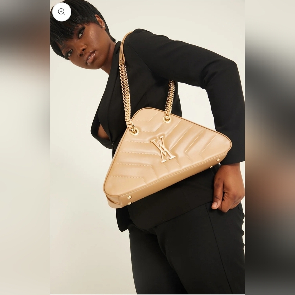 VIVVE COLLECTION HANDBAGS The Prototype Shoulder Bag Taupe